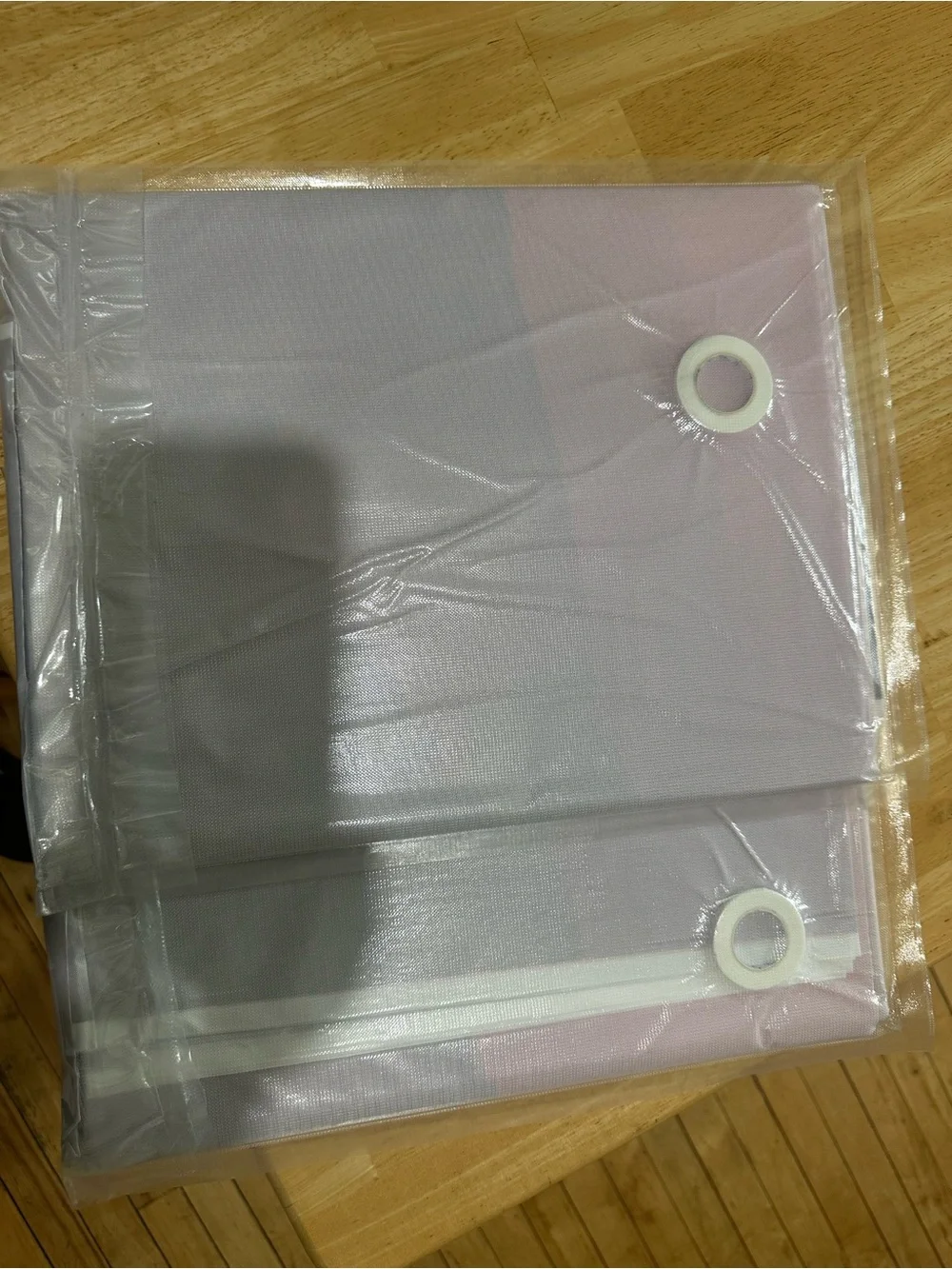 Light Pink Party Curtain Panel with White Grommets - Decorative Event Drapery